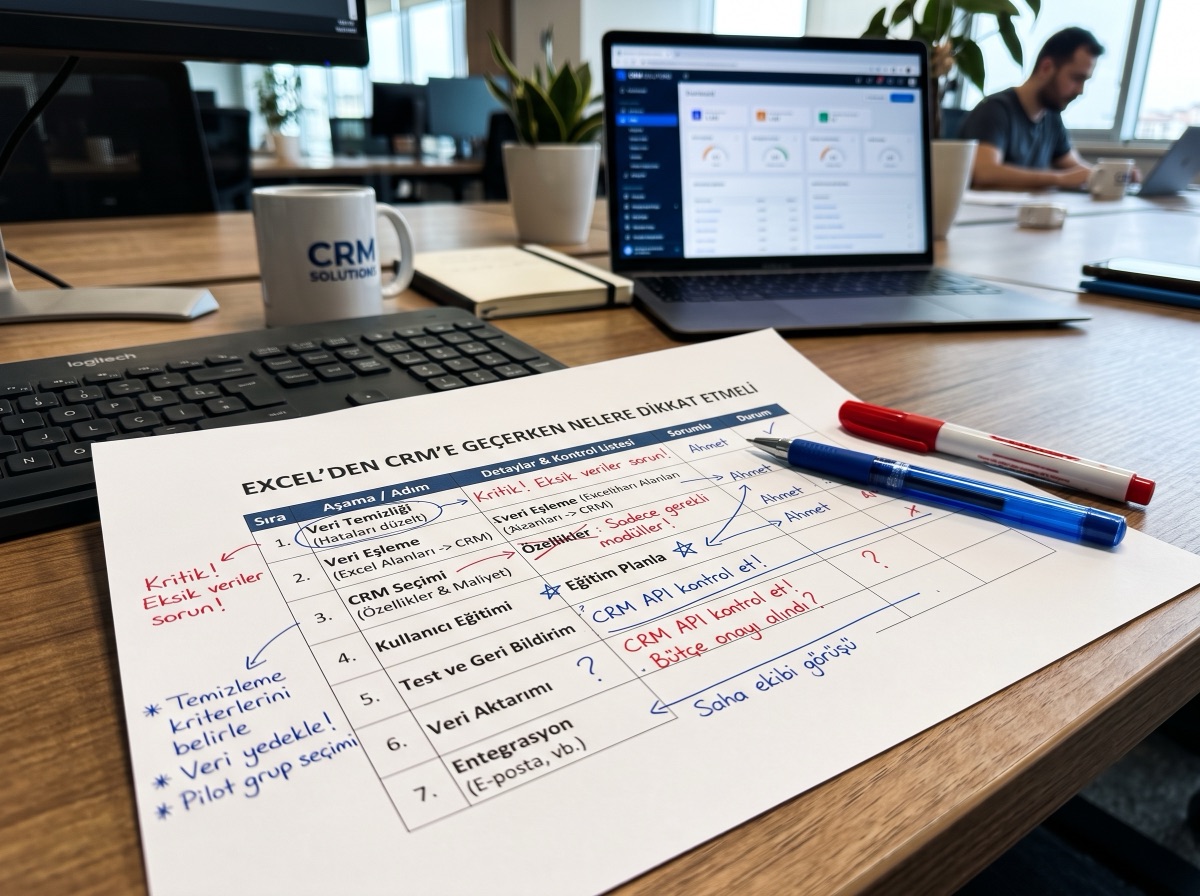 Excel’den CRM’e geçerken nelere dikkat etmeli